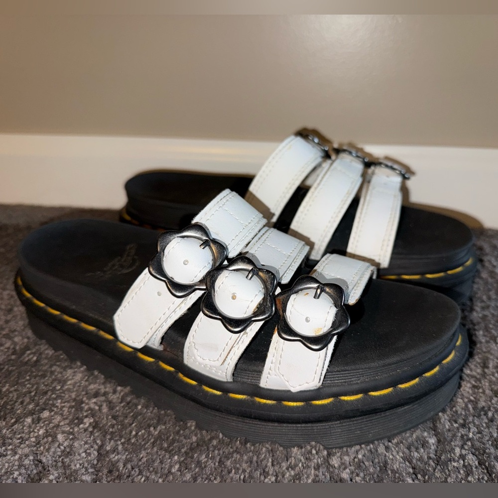 Dr. Martens Black and White Sandals